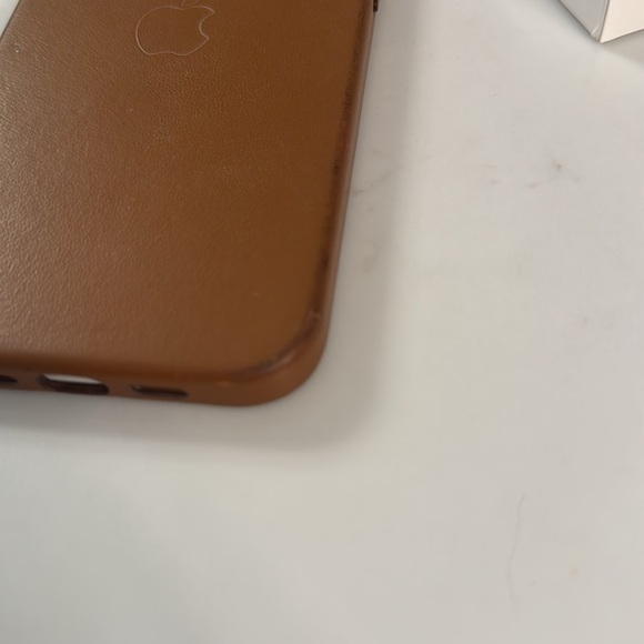 Apple Brown Leather slim iPhone Case Camera Protection iPhone 12 Pro Max - Picture 6 of 7